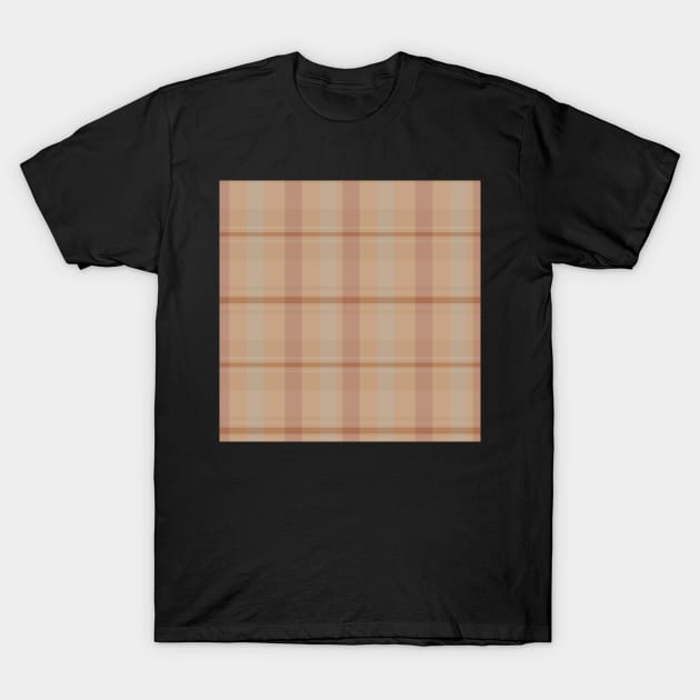 Light Academia Aesthetic Artair 1 Hand Drawn Textured Plaid Pattern T-Shirt by GenAumonier